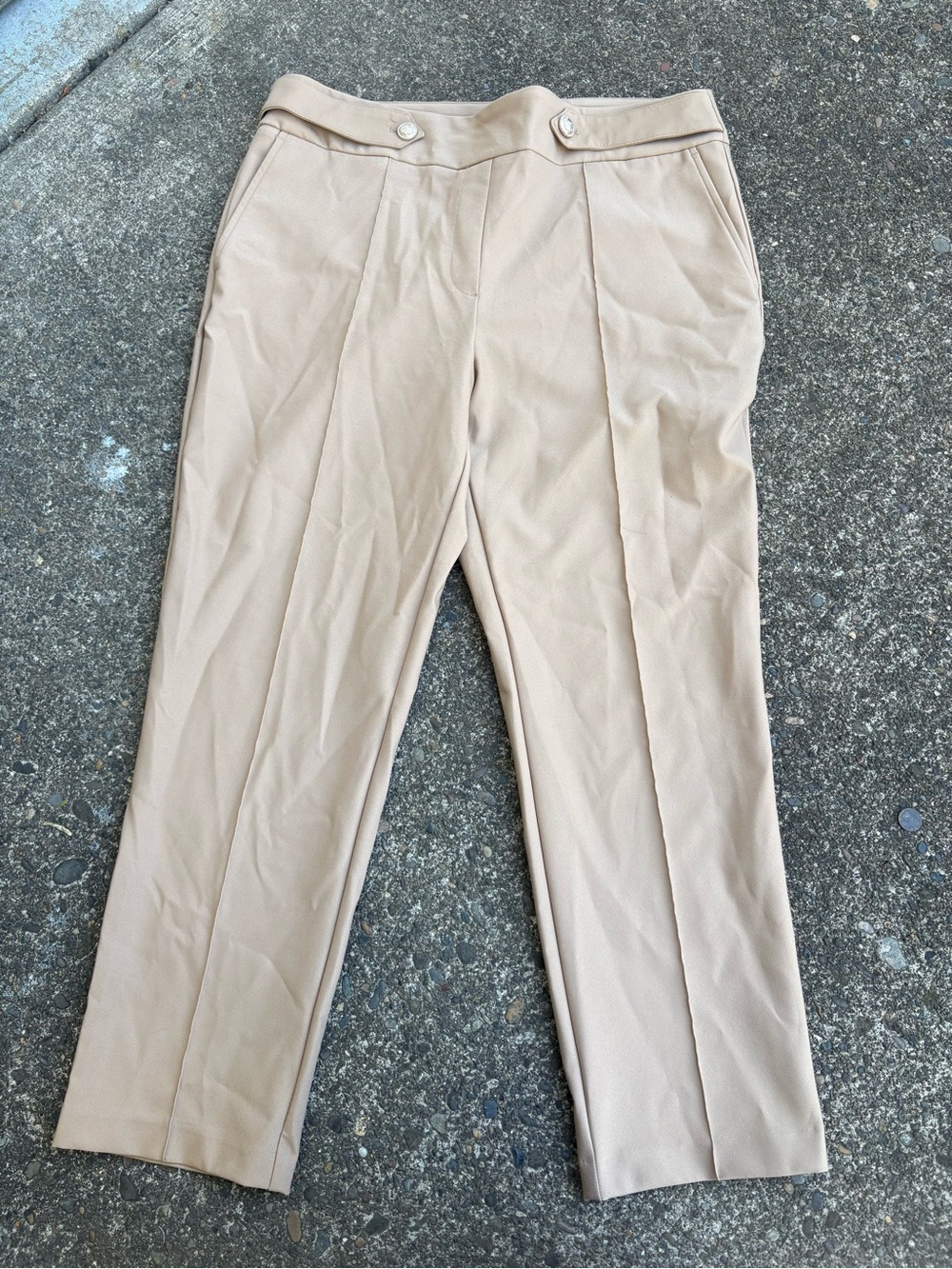 Rachel Zoe Beige Pleated Men's Chinos